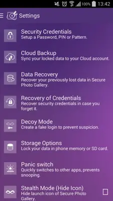 Secure Photo Gallery android App screenshot 0